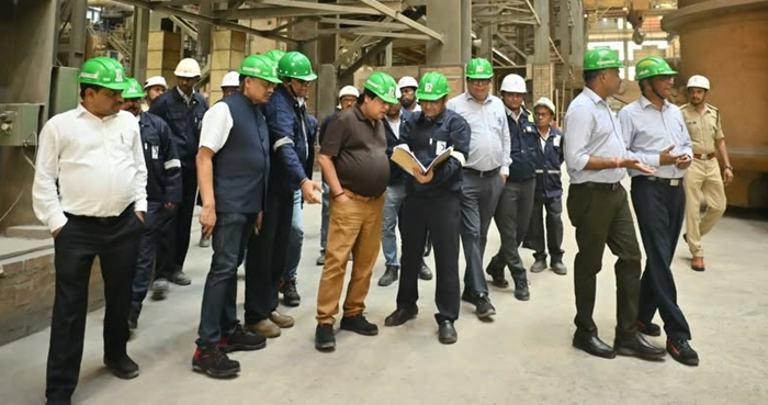 CMD and NSL reviews progress of initiatives at NMDC Steel Ltd